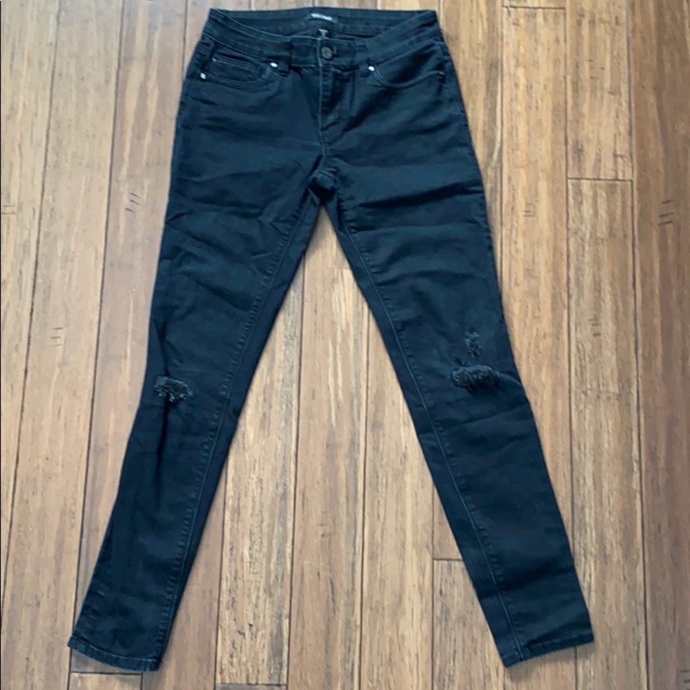 WHBM Black skinny jeans